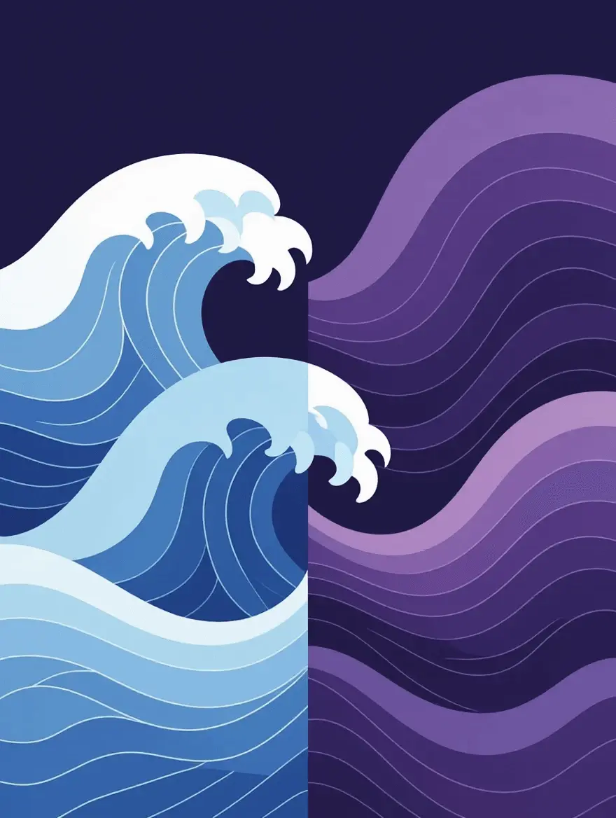 Visual comparison of regular hormone cycles versus erratic perimenopausal hormone fluctuations