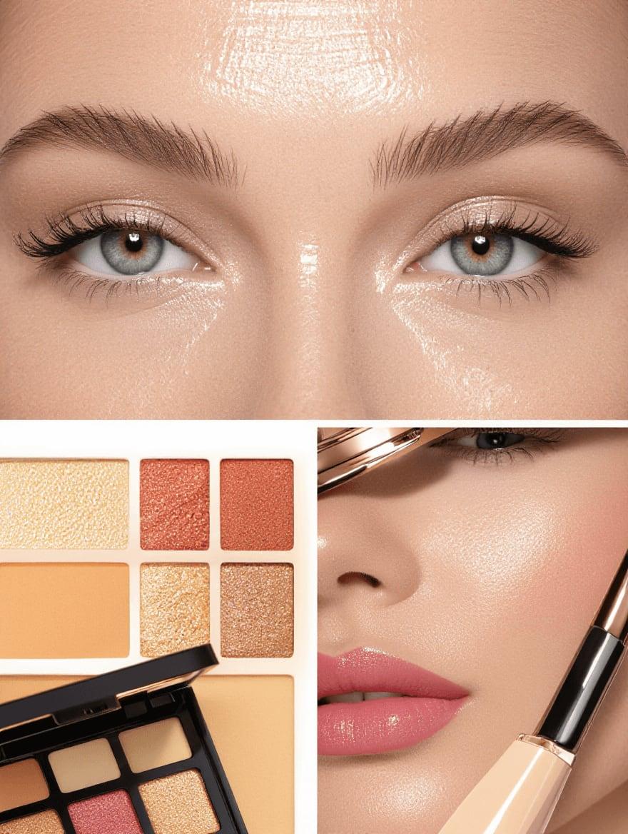 Comparison of dewy versus matte foundation finishes on mature menopausal skin texture