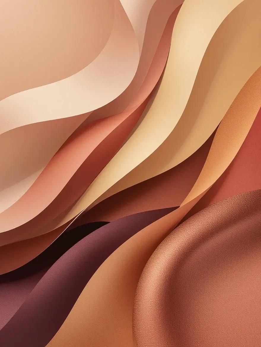 Abstract representation of strategic color selection for mature eyes