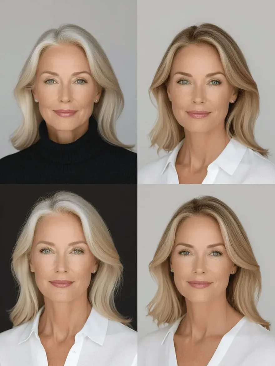 Comparison of anti-aging approach versus age-appropriate enhancement on mature beauty