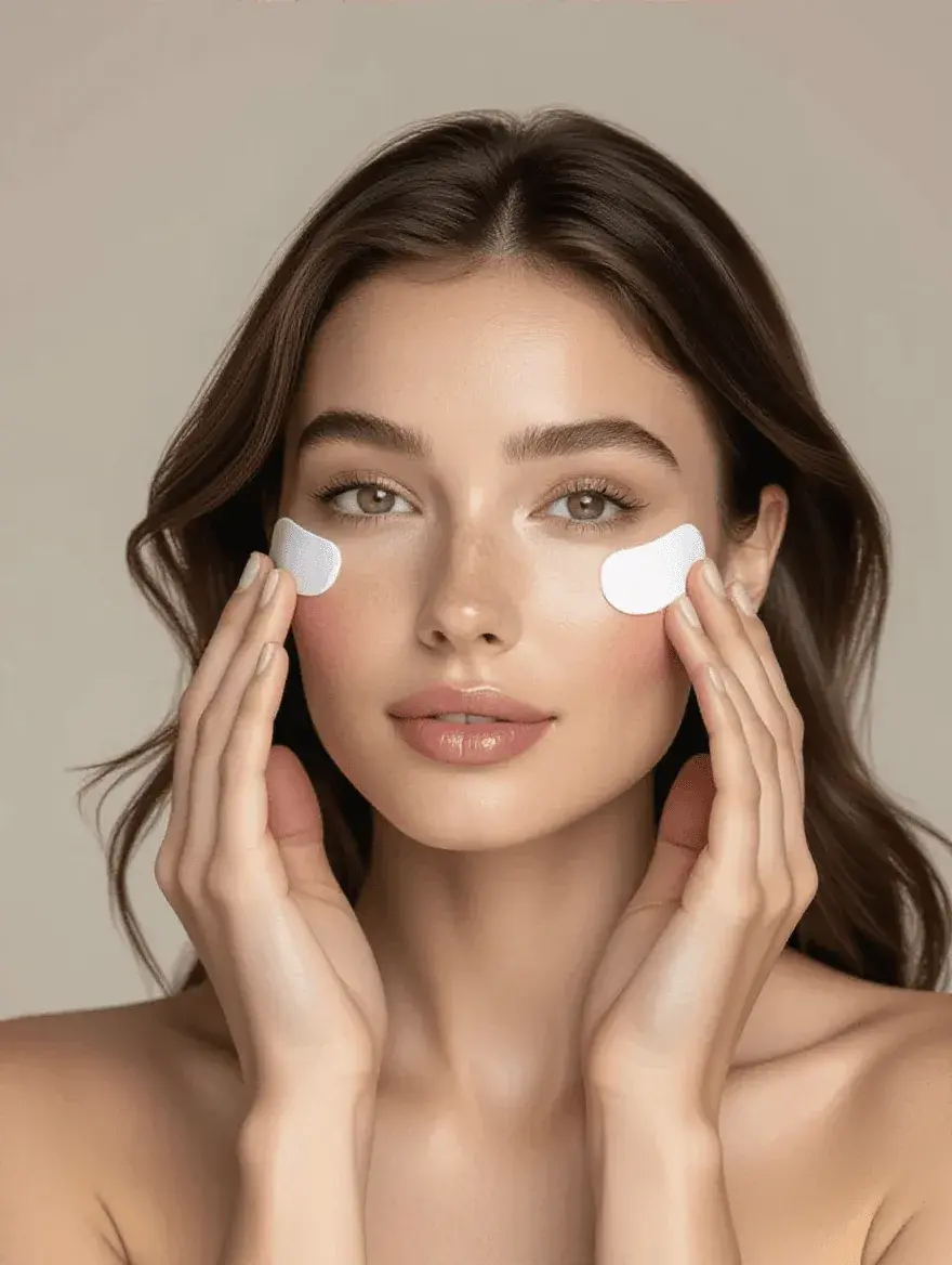 Proper patch testing technique for sensitive under-eye area concealer