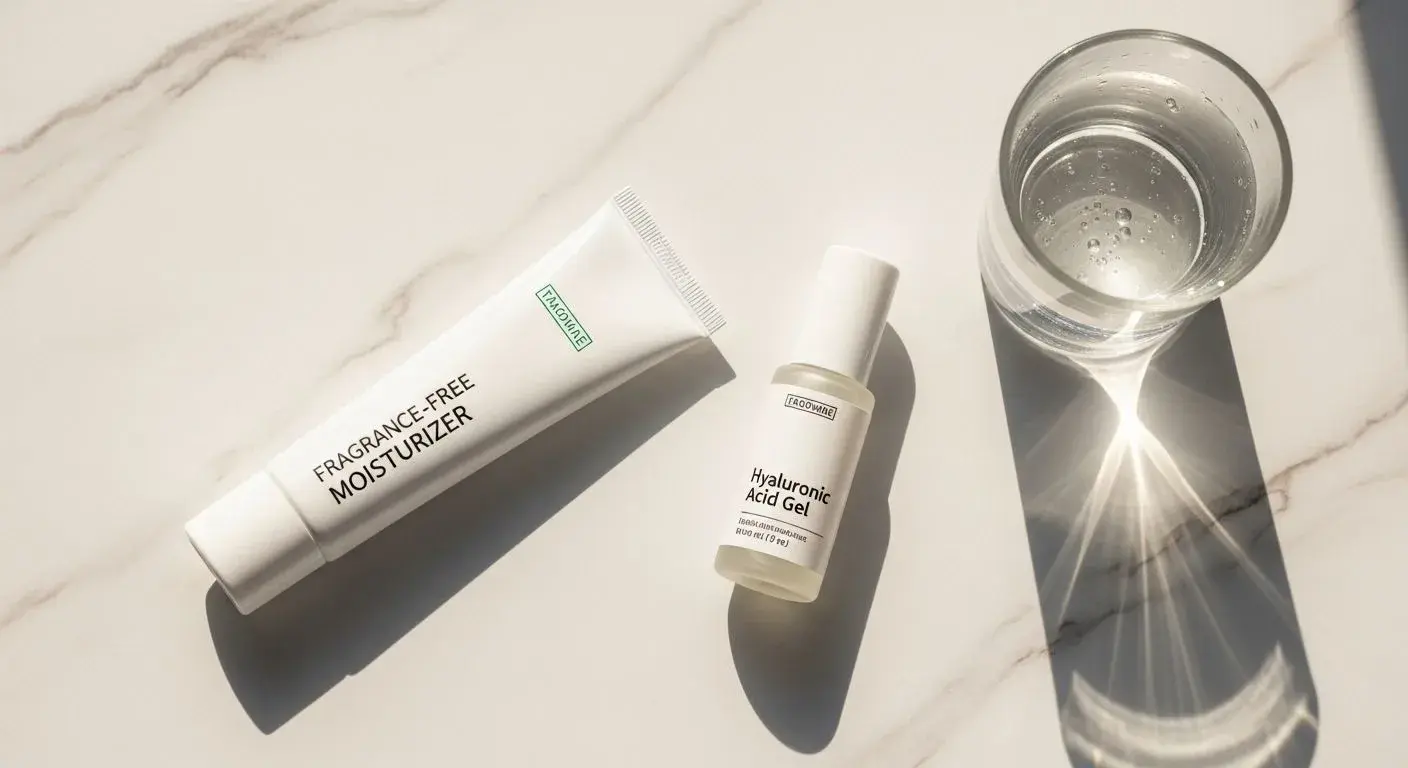 Fragrance-free vaginal moisturizer and hyaluronic acid gel for menopause vaginal itching relief