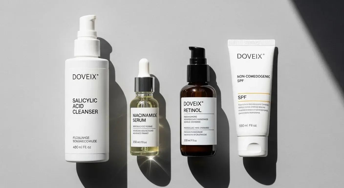 Skincare products effective for managing menopausal acne and breakouts