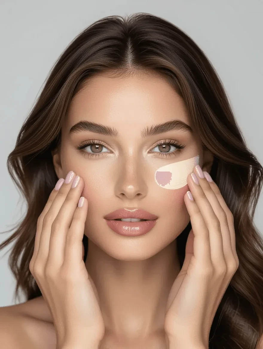 Proper under-eye concealer application technique to prevent creasing