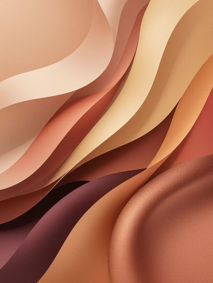 Abstract representation of strategic color selection for mature eyes