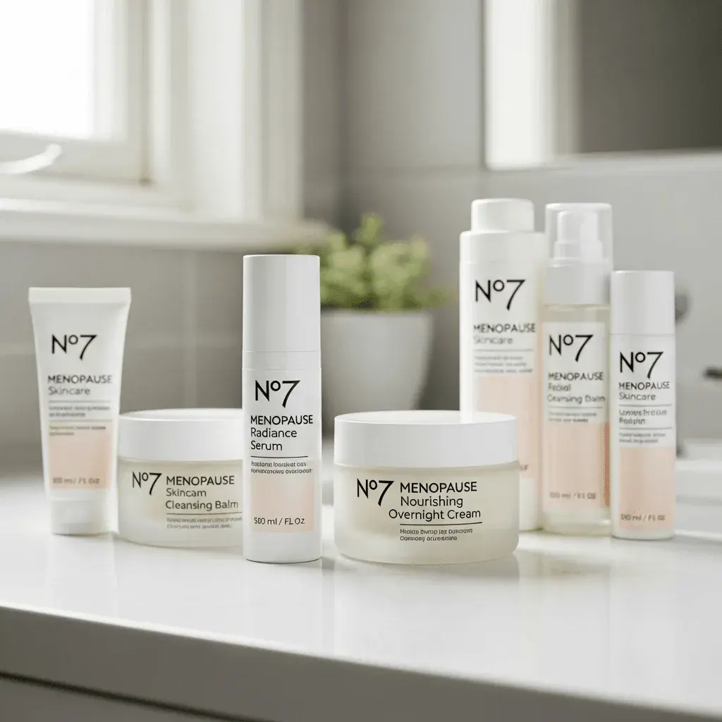 No7 menopause skincare product line review