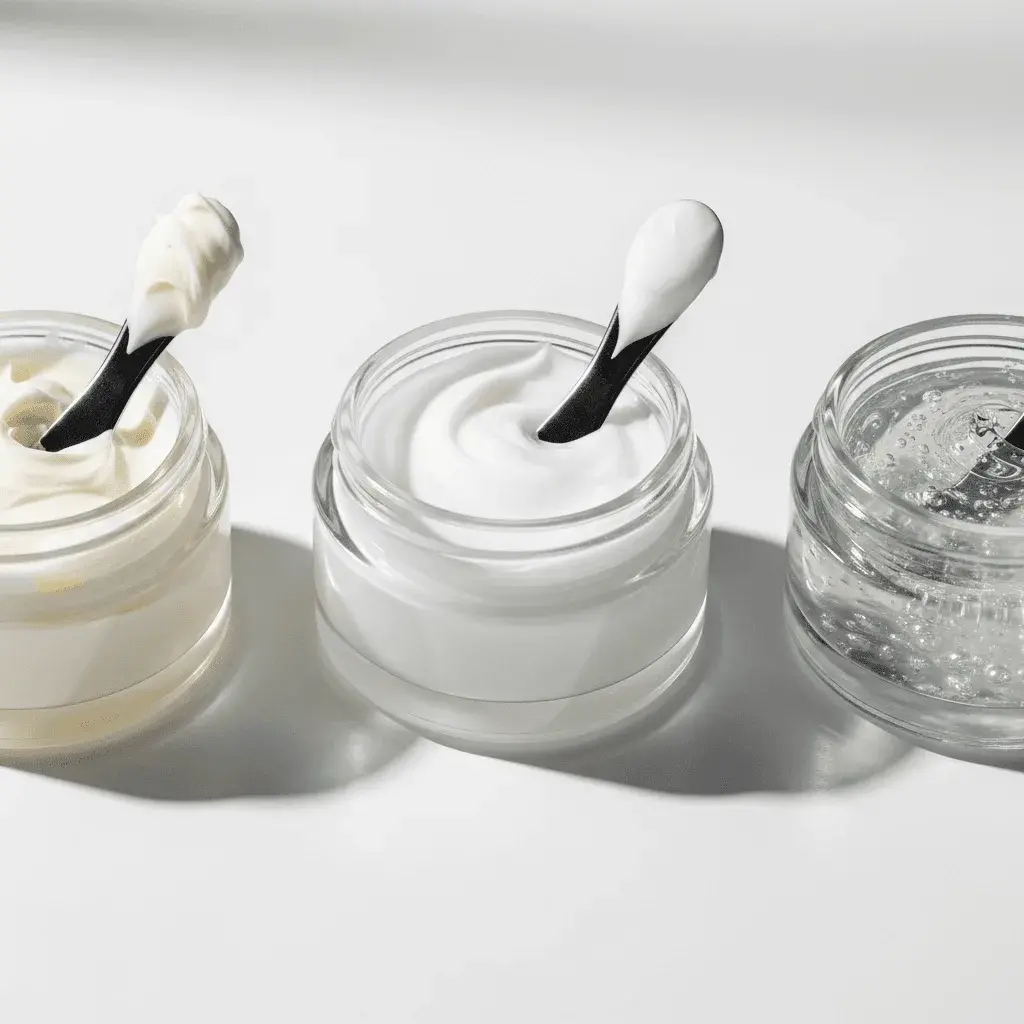 Comparison of moisturizer textures for menopause skin types