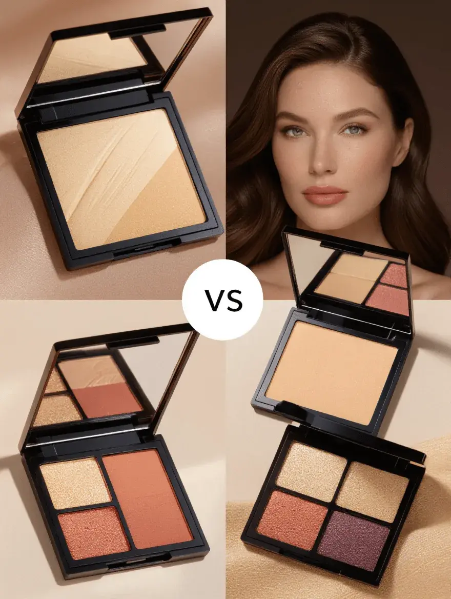 Comparison of cream versus powder makeup formulas on mature skin
