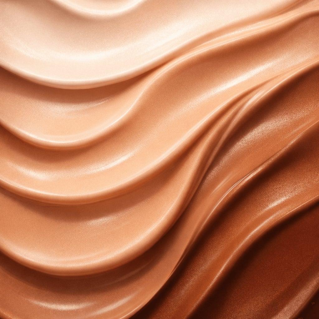 Abstract representation of foundation coverage and skin tones