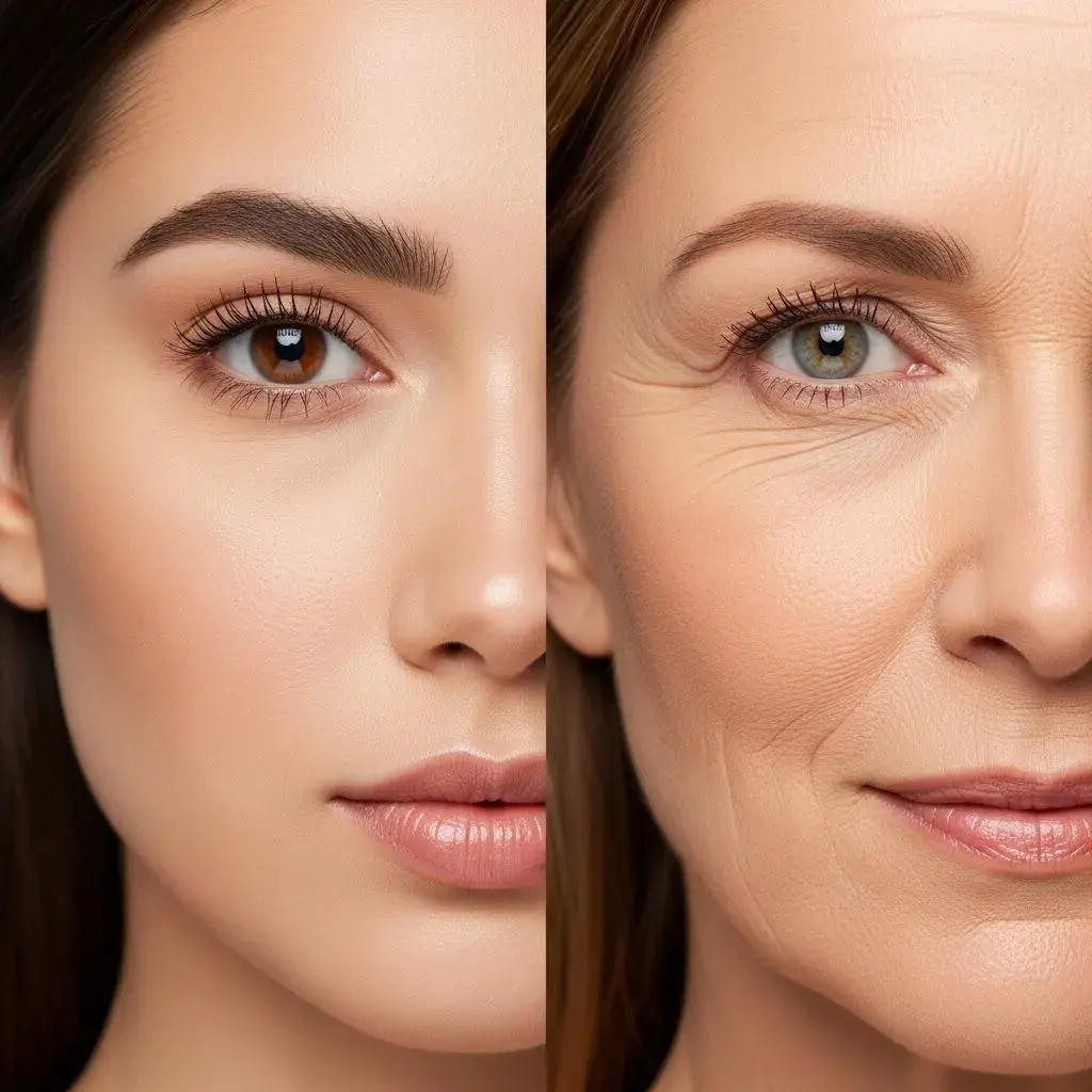 Comparison of powder foundation performance on oily young skin versus dry mature skin