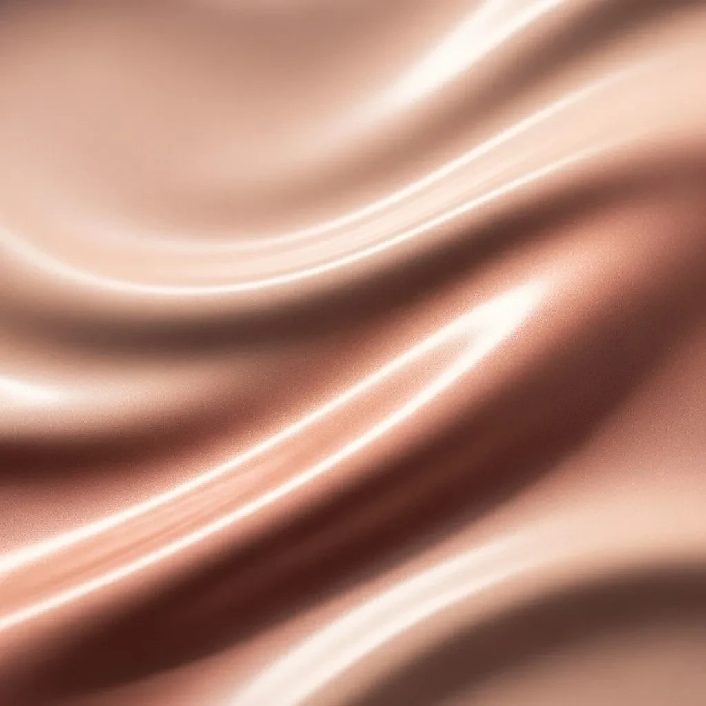 Silicone-based foundation texture showing smooth finish