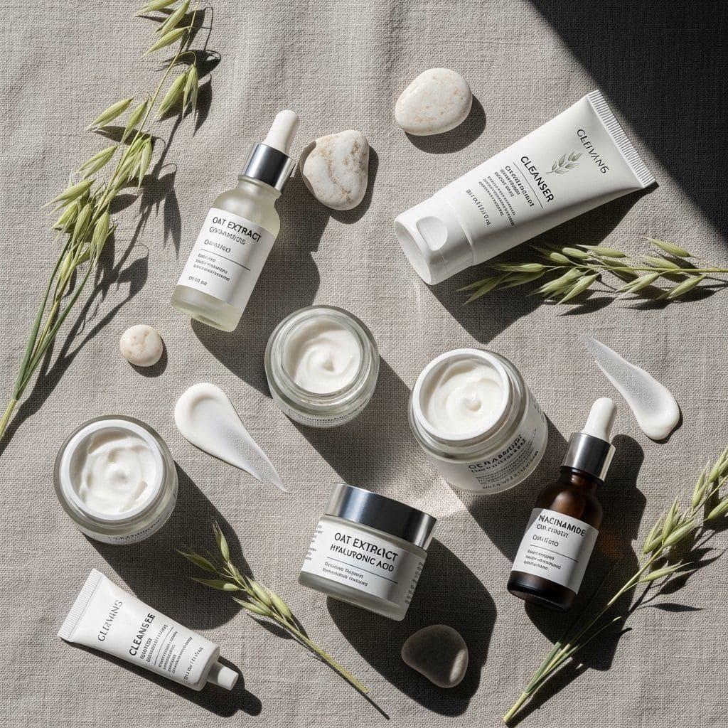 Barrier-repair skincare products for menopausal itching relief