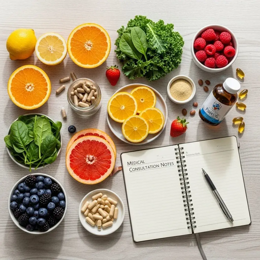 Nutrient-rich foods and supplements that support vascular health during menopause