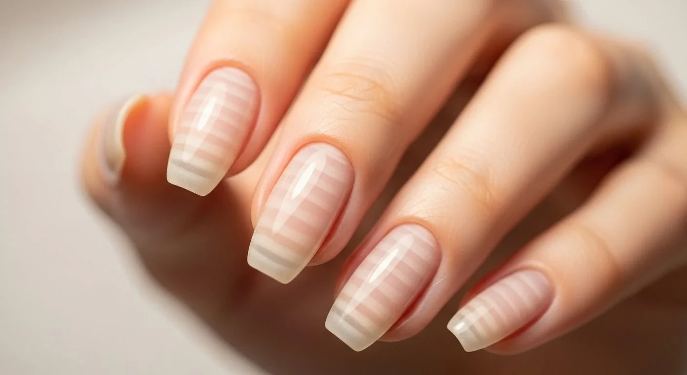 Fingernail ridges caused by menopause hormonal changes