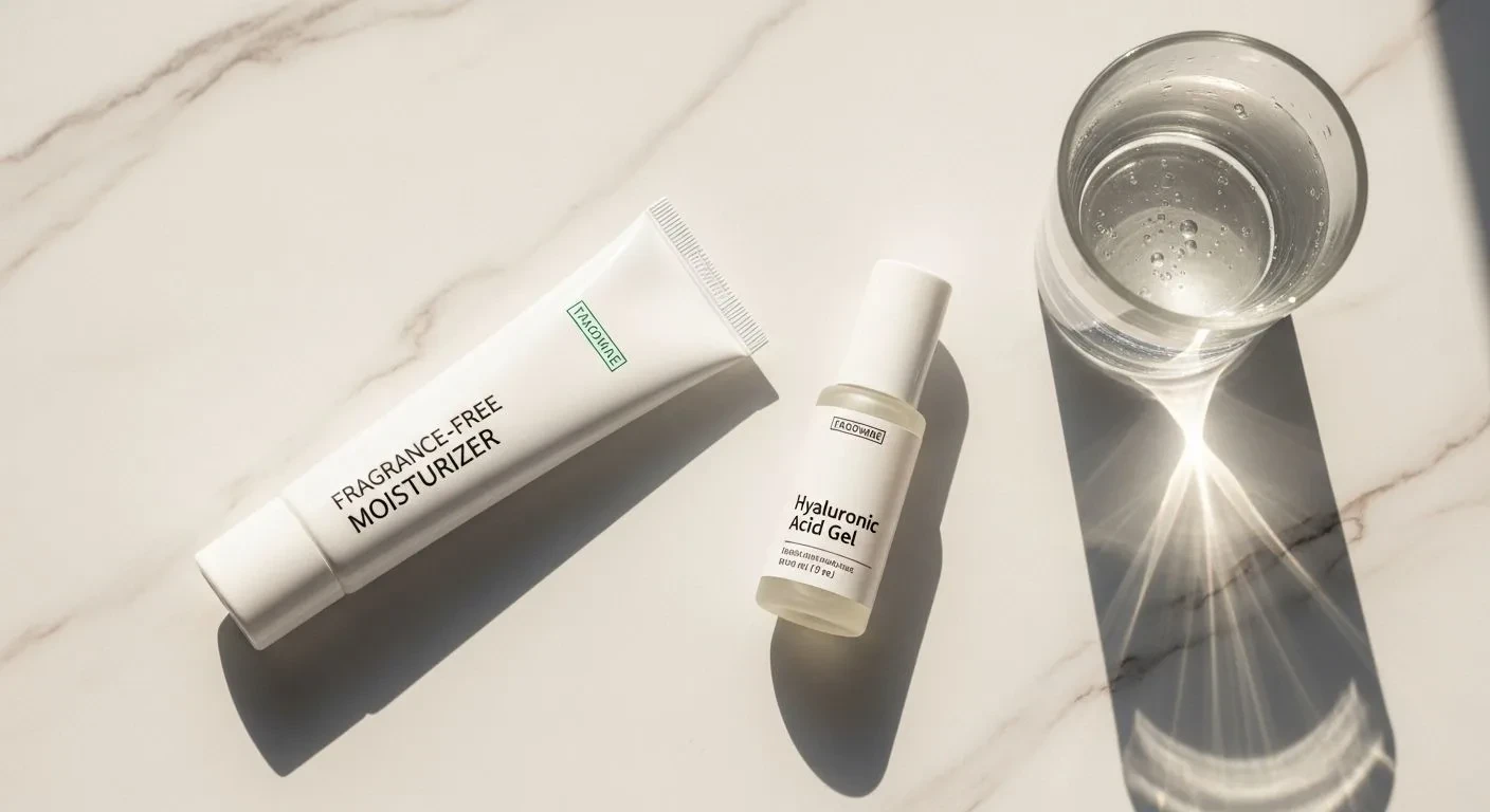 Fragrance-free vaginal moisturizer and hyaluronic acid gel for menopause vaginal itching relief