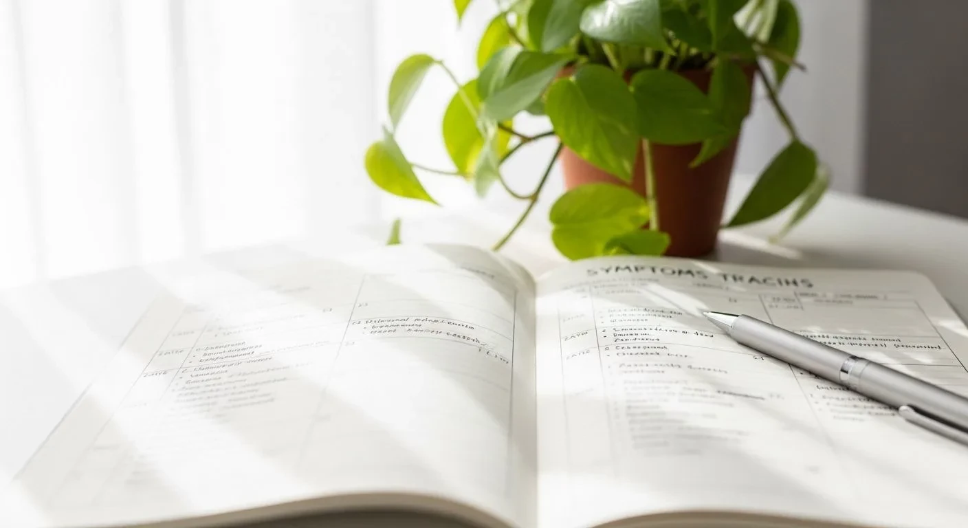 Perimenopause symptom tracking journal for menopause scorecard